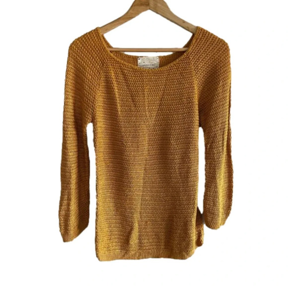 Anthropologie Sweaters - ANTHROPOLOGIE ~ Coincidence and Chance Gold Knit Sweater